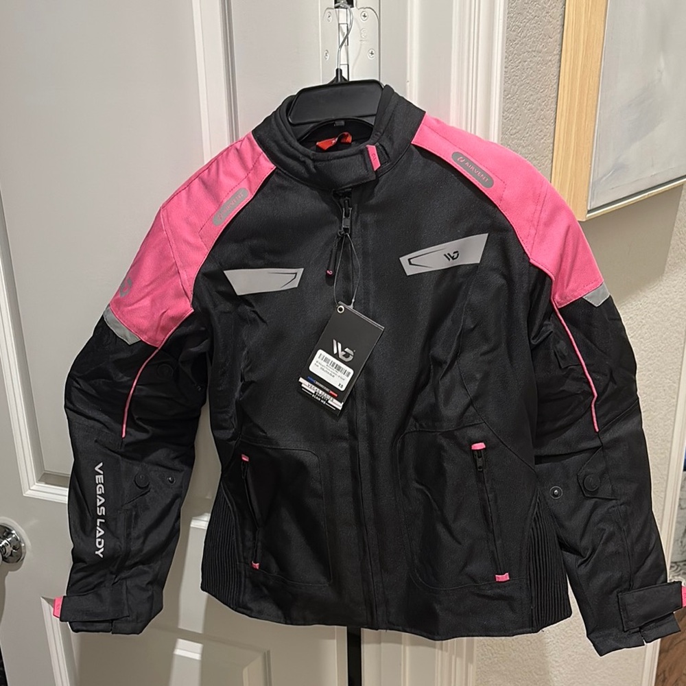 Black and Pink Utility Jacket